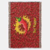 ペッパーと火炎ブランケット スローブランケット (正面縦)