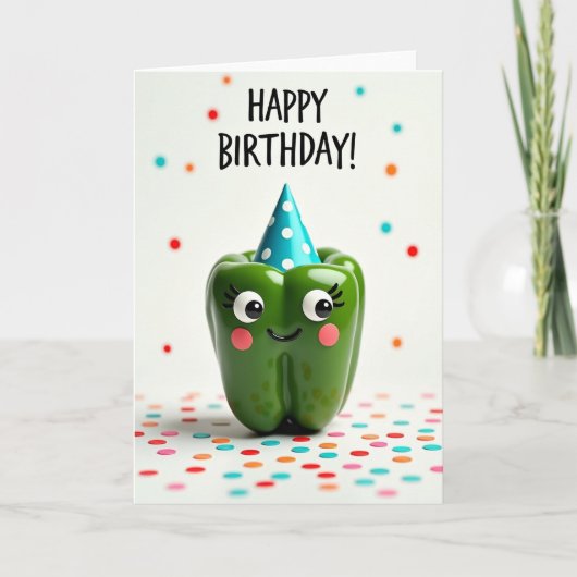 ペッパーのお誕生日おめでとうカード カード (正面)