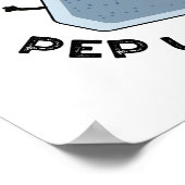 ペッパーは私の日の食べ物のパおもしろいンをペップ ポスター (角)