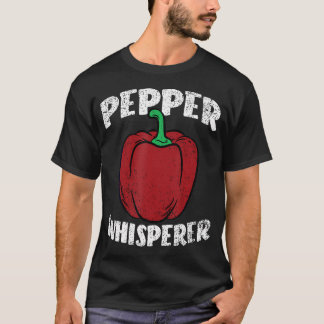 ペッパーウィスパラーガーデニング野菜農場農家 Tシャツ