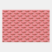 ペッパーズベルチリホットジャラペニョグリーンレッドベジエ ラッピングペーパーシート (正面3)