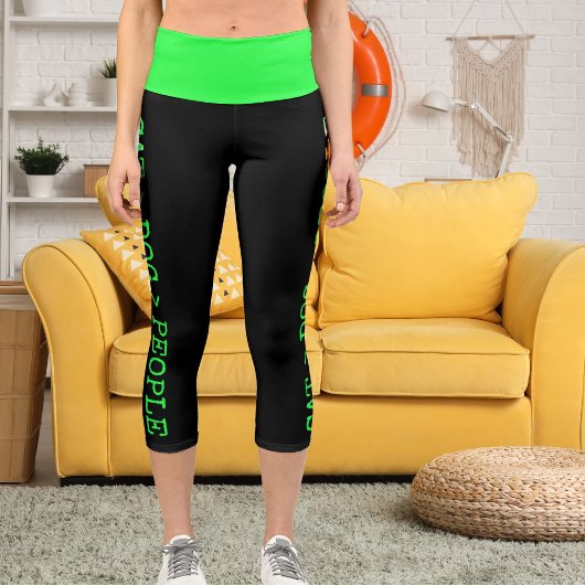 ペッパーソナライズされたツグリーンブラックエッグランジジルックおもしろい カプリレギンス