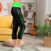 ペッパーソナライズされたツグリーンブラックエッグランジジルックおもしろい カプリレギンス