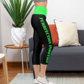 ペッパーソナライズされたツグリーンブラックグランジエギー カプリレギンス