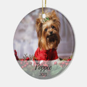 ペッパーソナライズされたトのクリスマス飾り セラミックオーナメント (左)