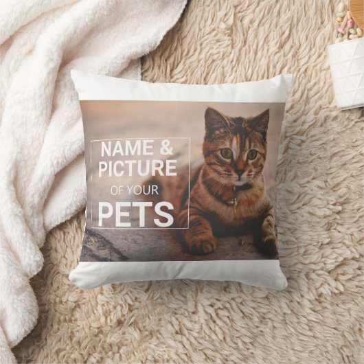 ペッパーソナライズされたトの写真枕-ペットの枕 クッション (ブランケット)