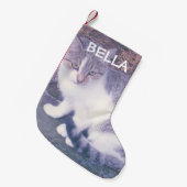 ペッパーソナライズされたト写カスタム真 スモールクリスマスストッキング (正面 (吊り時))