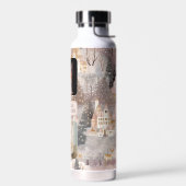 ペッパーソナライズされたト写真コラージュのクリスマス ウォーターボトル (左面)