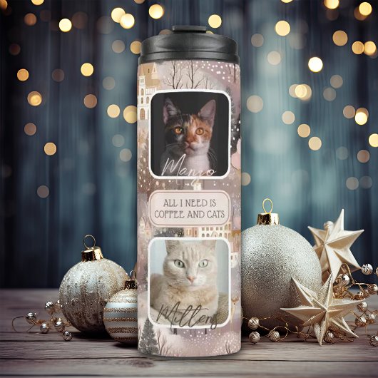 ペッパーソナライズされたト写真コラージュのクリスマス タンブラー