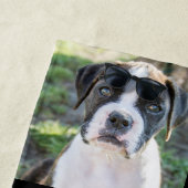 ペッパーソナライズされたト写真贈り物、犬の写真 ビーチタオル (インサイチュ)