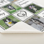 ペッパーソナライズされたト記念写真コラージュ シェルパブランケット (3/4)