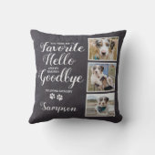 ペッパーソナライズされたト記念記念写真コラージュ クッション (裏面)