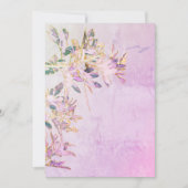 ペッパーツリーの葉が誘う発表カード 招待状 (正面)