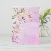 ペッパーツリーの葉が誘う発表カード 招待状 (スタンド正面)