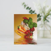ペッパーバジルトマトニンニク ポストカード (スタンド正面)
