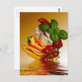 ペッパーバジルトマトニンニク ポストカード (正面/裏面)
