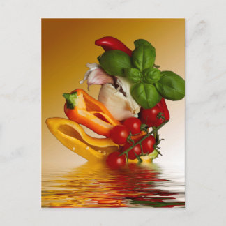 ペッパーバジルトマトニンニク ポストカード