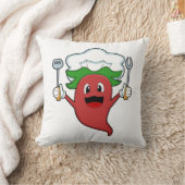 ペッパービーガン調理師 クッション (ブランケット)