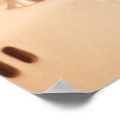 ペッパーブラックキャットアンティークバスルーム ポスター (角)