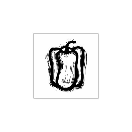 ペッパーベジタリアンメニュー選択リノ素朴カット ラバースタンプ (インプリント)