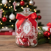 ペッパーミントのキャンディーストライプをカスタマイズする ギフトタグ