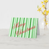 ペッパーミントのクリスマスカード カード (黄色い花)