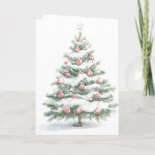 ペッパーミントのクリスマスツリー カード (裏面)