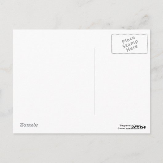 ペッパーミントキャンディガール ホリデーポストカード ポストカード (裏面)