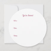 ペッパーミントクリスマスキャンディーの招待状 招待状 (裏面)