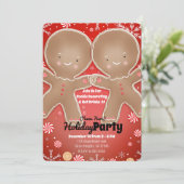 ペッパーミントジンジャーマン冬のホリデーパーティ 招待状 (スタンド正面)