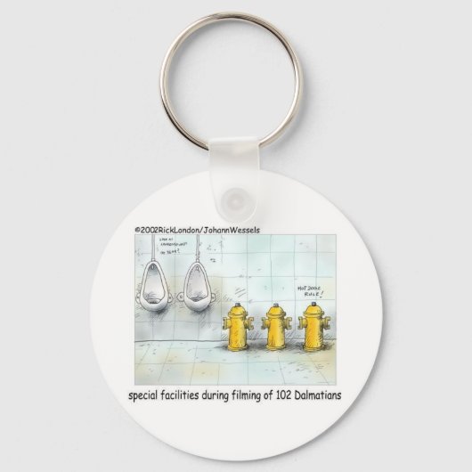 ペッパー犬のバスルームおもしろいギフト&ティー キーホルダー (正面)