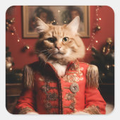 ペッパー・キャット巡査部長 スクエアシール (正面)