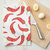 ペッパー。パターン キッチンタオル (四つ折り)