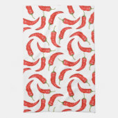 ペッパー。パターン キッチンタオル (縦)