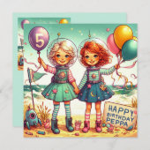 ペッパー 〜 5歳 〜 誕生日カード 〜 (正面/裏面)