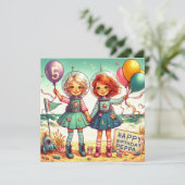 ペッパー 〜 5歳 〜 誕生日カード 〜 (スタンド正面)