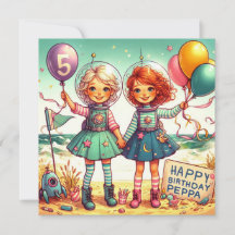 ペッパー 〜 5歳 〜 誕生日カード 〜