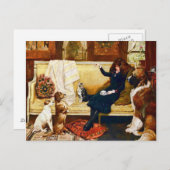 ペッビクトリアントヴィンテージアート付き女の子 ポストカード (正面/裏面)