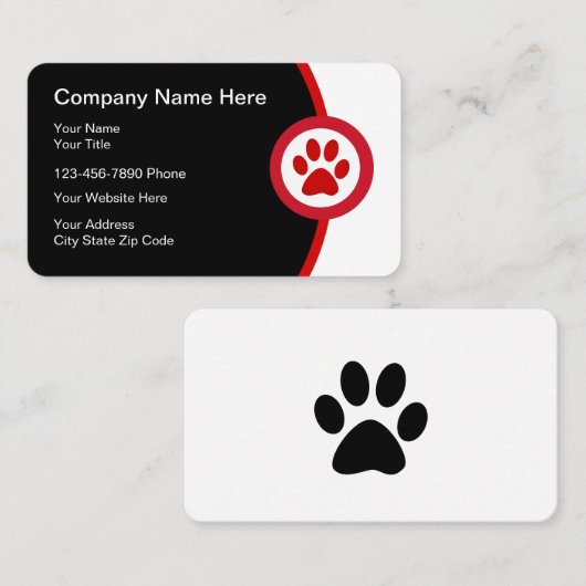 ペッモダントサービス 名刺 (正面/裏面)