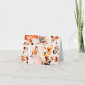 ペッモダントシンプルカスタム9画像コラージュ写真 ノートカード (正面)