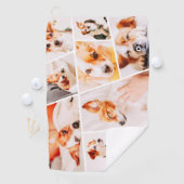 ペッモダントシンプルカスタム9 Photos Collage ゴルフタオル (インサイチュ)