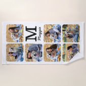 ペッモダント写パーソナライズされた真家の犬好き ビーチタオル (正面)