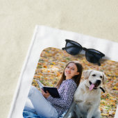 ペッモダント写パーソナライズされた真家の犬好き ビーチタオル (インサイチュ)