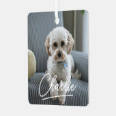 ペッモダント写真クリスマス メタルオーナメント (正面左)