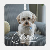 ペッモダント写真クリスマス メタルオーナメント (裏面)