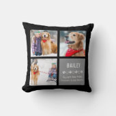 ペッモダント記念ペットロスギフト写真コラージュ クッション (正面)