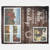 ペッ素朴トホーパーソナライズされたス記念写真 フリースブランケット (正面(横))