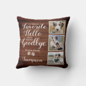 ペッ素朴ト記パーソナライズされた念写真コラージュ クッション (裏面)