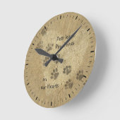 ペッ離れトのポープが私たちのハートに ラウンド壁時計 (傾斜)