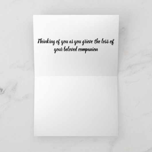 ペッ離れトの手が私たちのハートに印刷 | シーズンカード (内部)